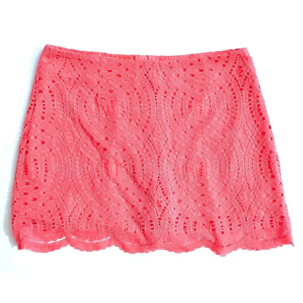 Lilly Pulitzer Alice Skort | Coral Pink Eyelet Stretch | Women's 0